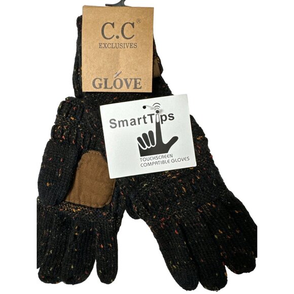 2 X C.C Exclusives SmartTips Touchscreen Women Gloves Leather Patch Texting Tech - Picture 6 of 10